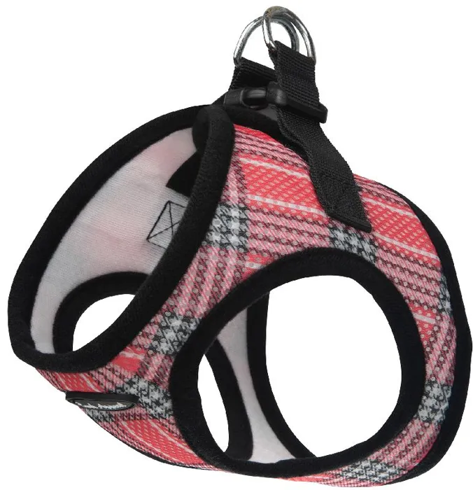 BA Mesh Harness Coral Red Plaid MD