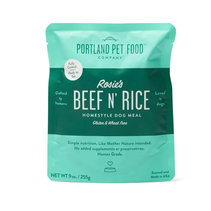 Portland Pet Food Meal Pouch - Rosie's Beef N' Rice 9oz 8pk