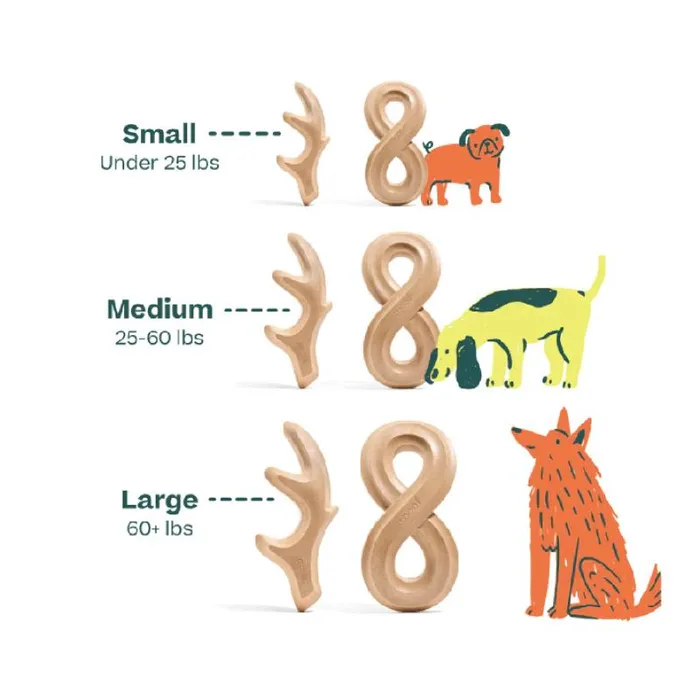 Woof Toy Honestchew Antler MD