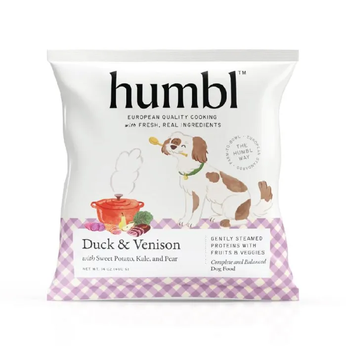 Humbl Dog Gently Steamed Duck & Venison 14oz