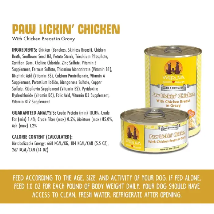 Weruva FD Dog Paw Lickin' Chicken 5.5oz