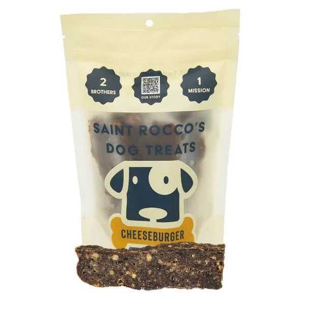 Saint Roccos Dog Treats Cheese Burger 8-oz