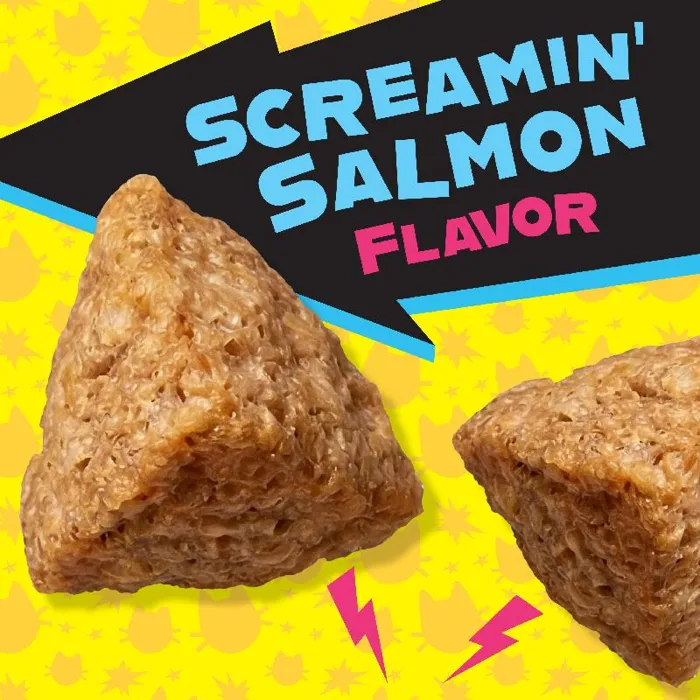 Fromm PurrSnackitty Crunch Screamin' Salmon treats close-up