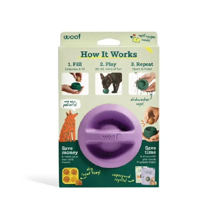 Woof Pupsicle Lavender LG