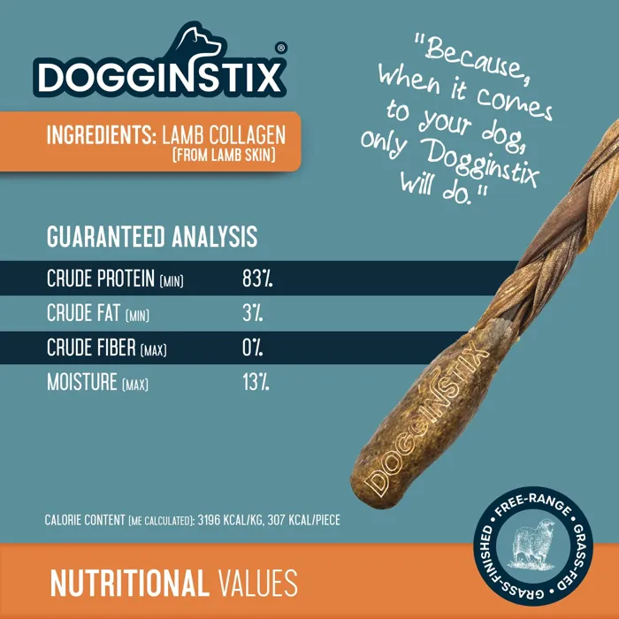Dogginstix Lamb Collagen Barbell