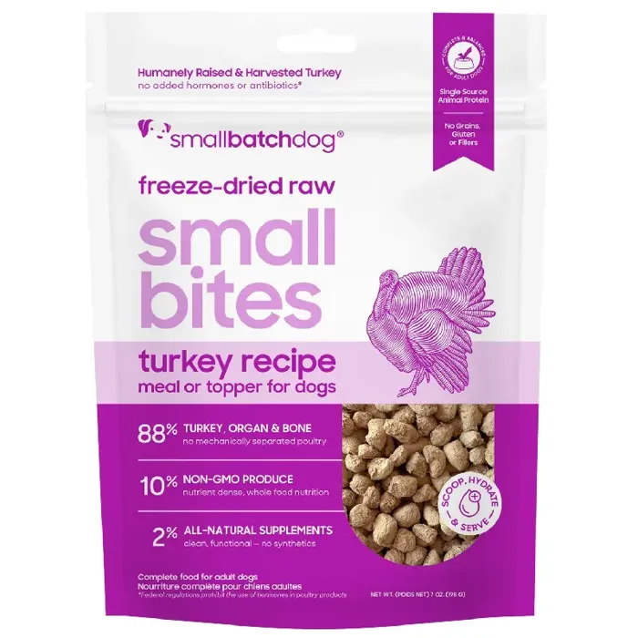 Smallbatch FD Dog Small Bites Turkey 7oz
