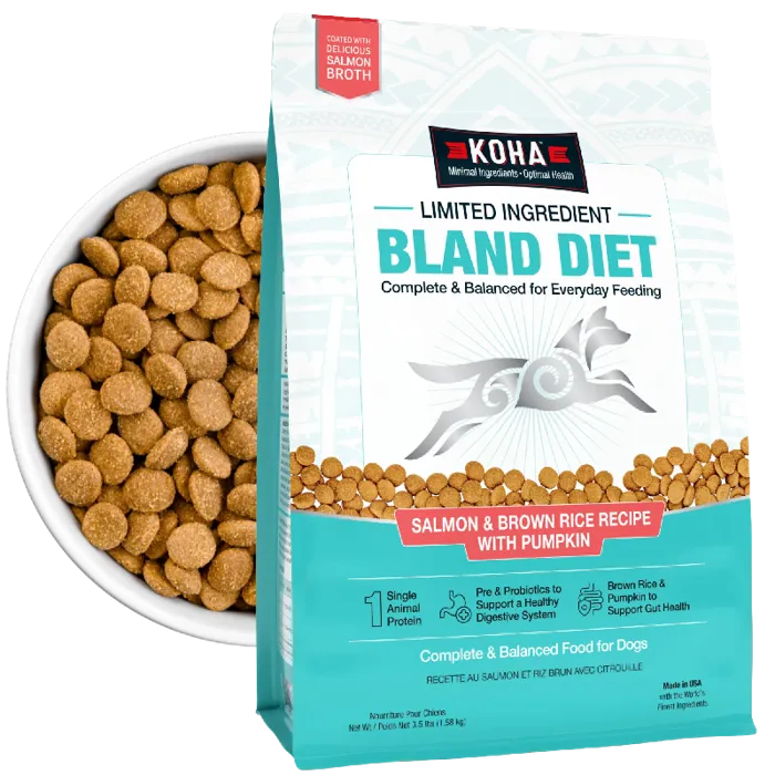 Koha Dry Bland Diet Salmon Brown Rice 3.5#