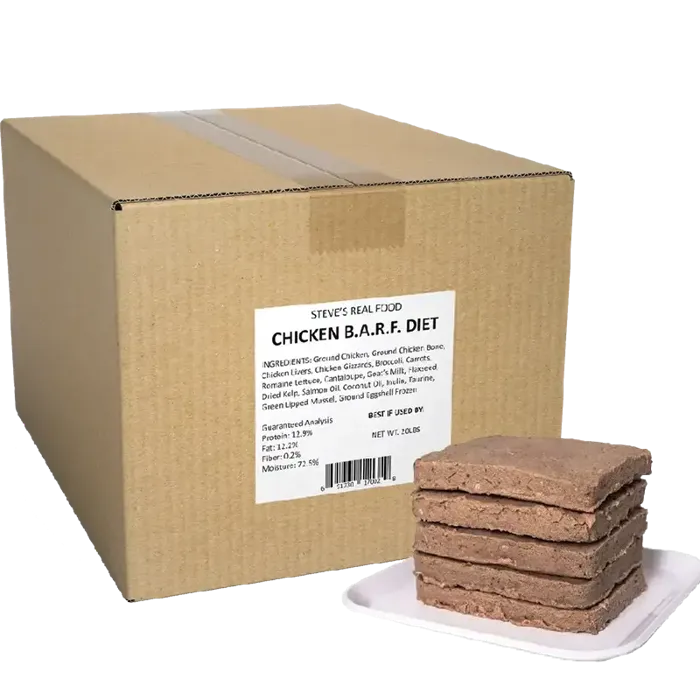 Steve's Dog Raw Frzn Barf Ckn Patties 20-lb