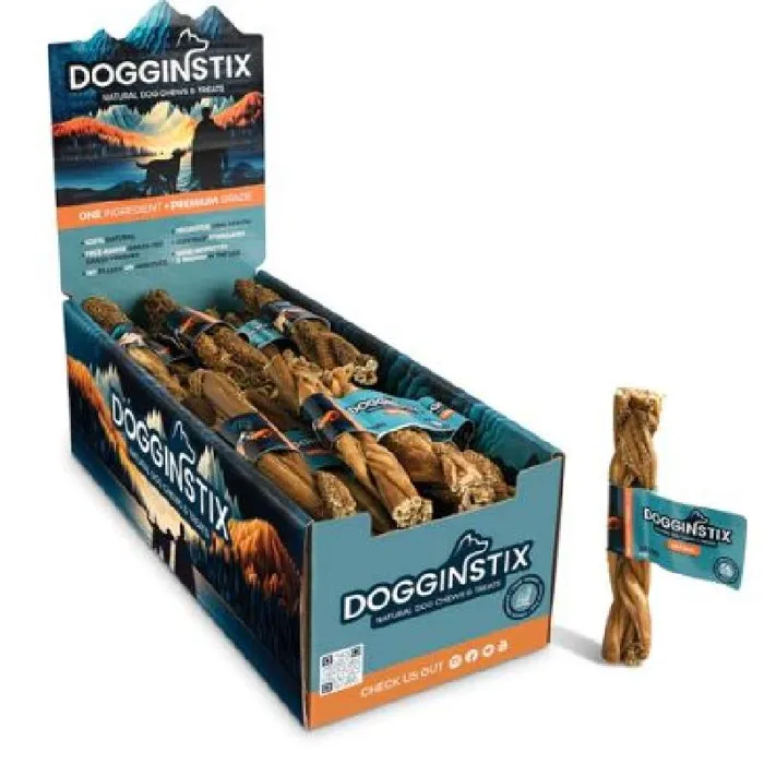 Dogginstix Braided Beef Tripe 6"