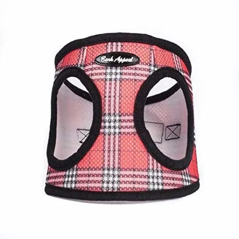 BA Mesh Harness Coral Red Plaid MD