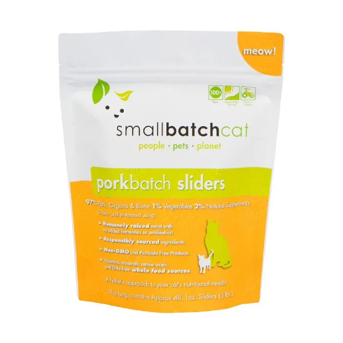 Smallbatch Cat Frozen Sliders Pork 3-lb