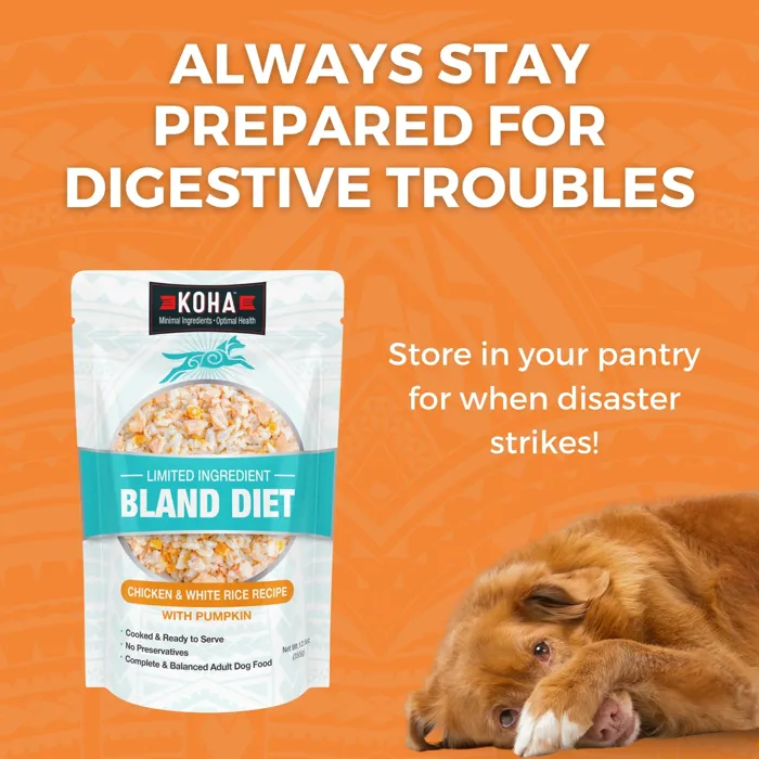 Koha Bland Diet Chicken & Rice Pouch 12.5oz