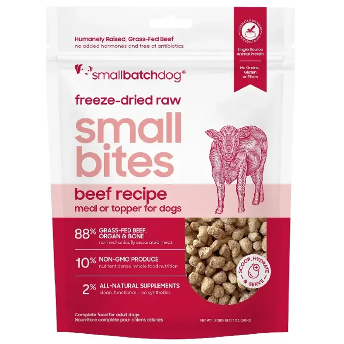 Smallbatch FD Dog Small Bites Beef 7oz