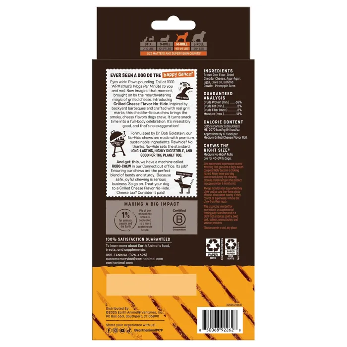 No Hide Grilled Cheese 7" 3pk