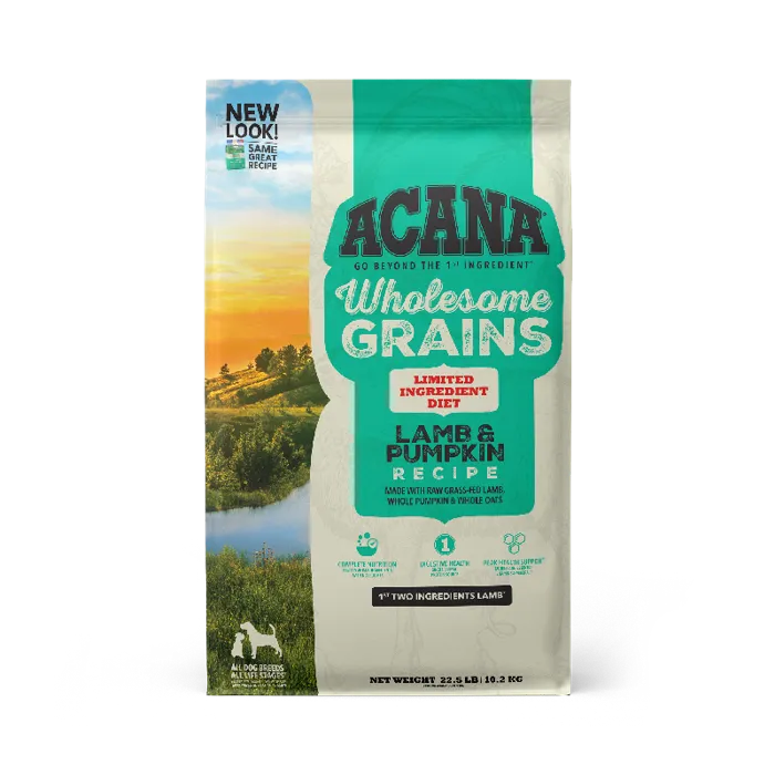 Acana Wholesome Grains Lamb/pumpkin 22.5-lb