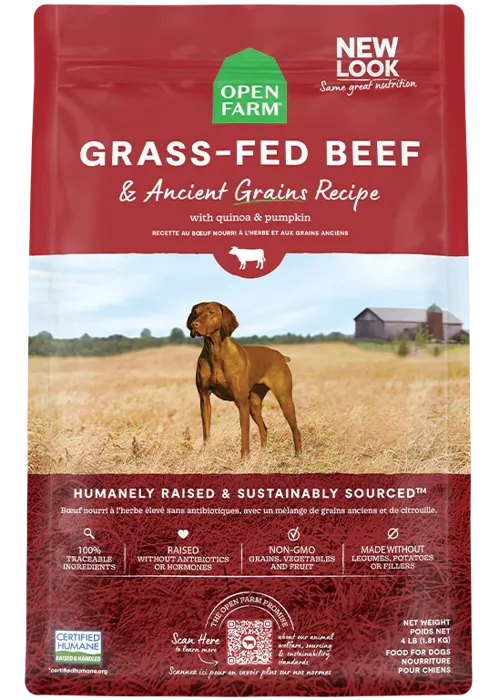 Open Farm Dog Ancient Grain Beef 4#