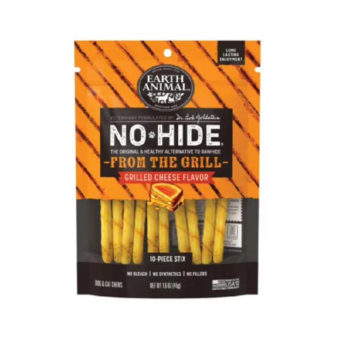 Earth Animal Dog Treat No Hide Stix Grilled Cheese 10 Pack