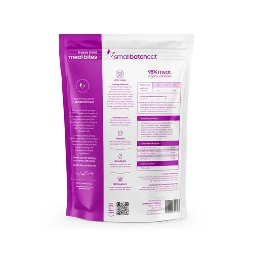 Smallbatch Cat FD Mealbites Turkey 10oz