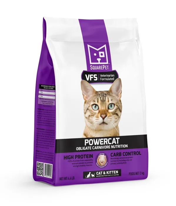 SquarePet Cat Powercat Turkey/Chicken 4.4#