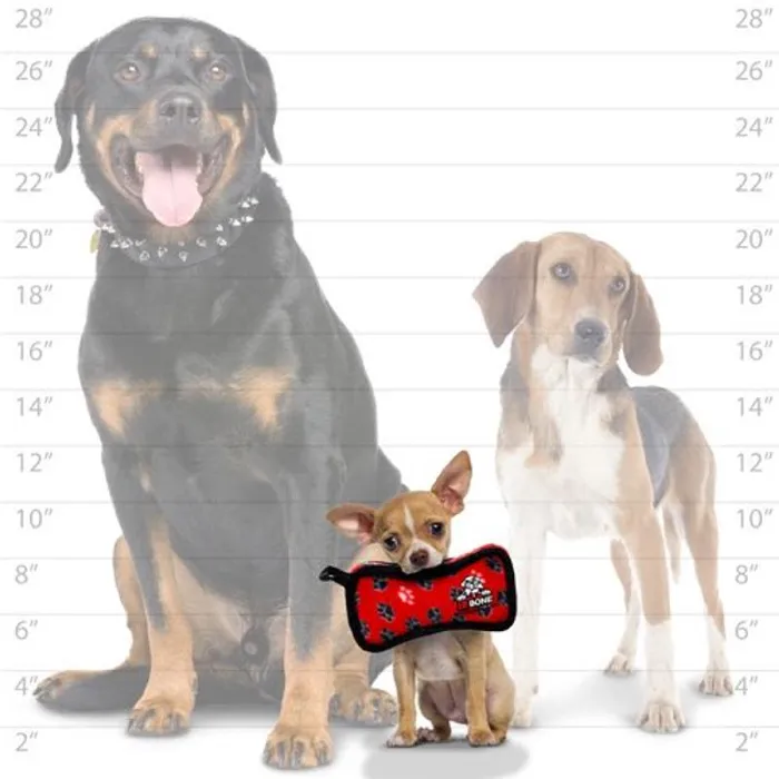 Tuffys Jr- Bone2- Red Paws